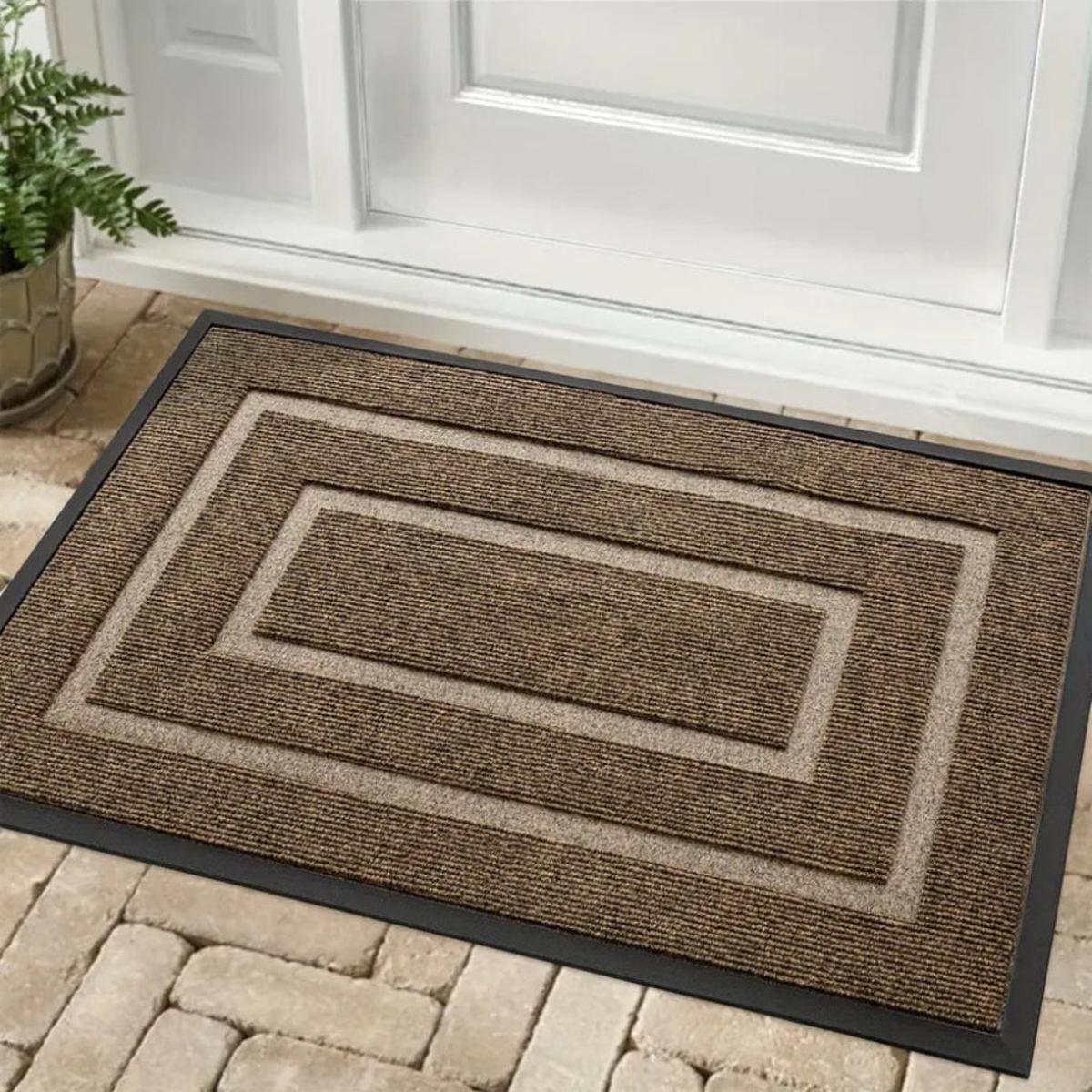 Durable Rubber Doormat | Waterproof Outdoor Mat - Non-Slip Design