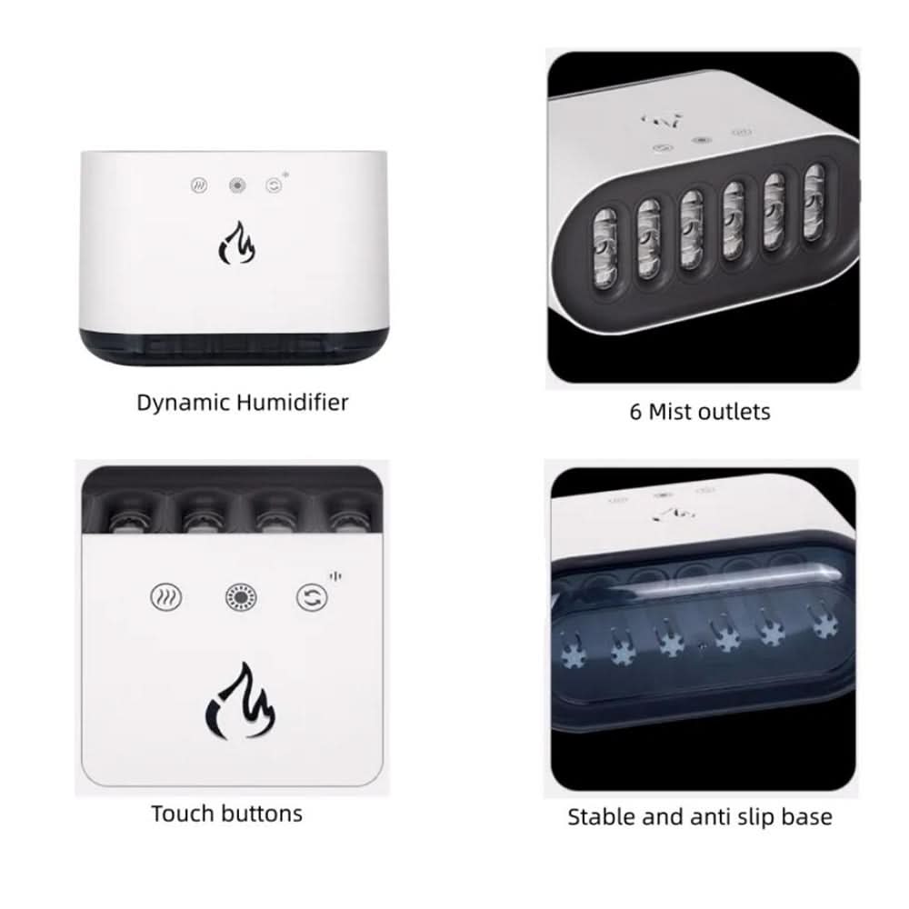 LED Humidifier with Voice Control | 900 ml Tank, Ambient Lighting Effects, Quiet Mist Output | Covers Rooms up to 40 m² 4