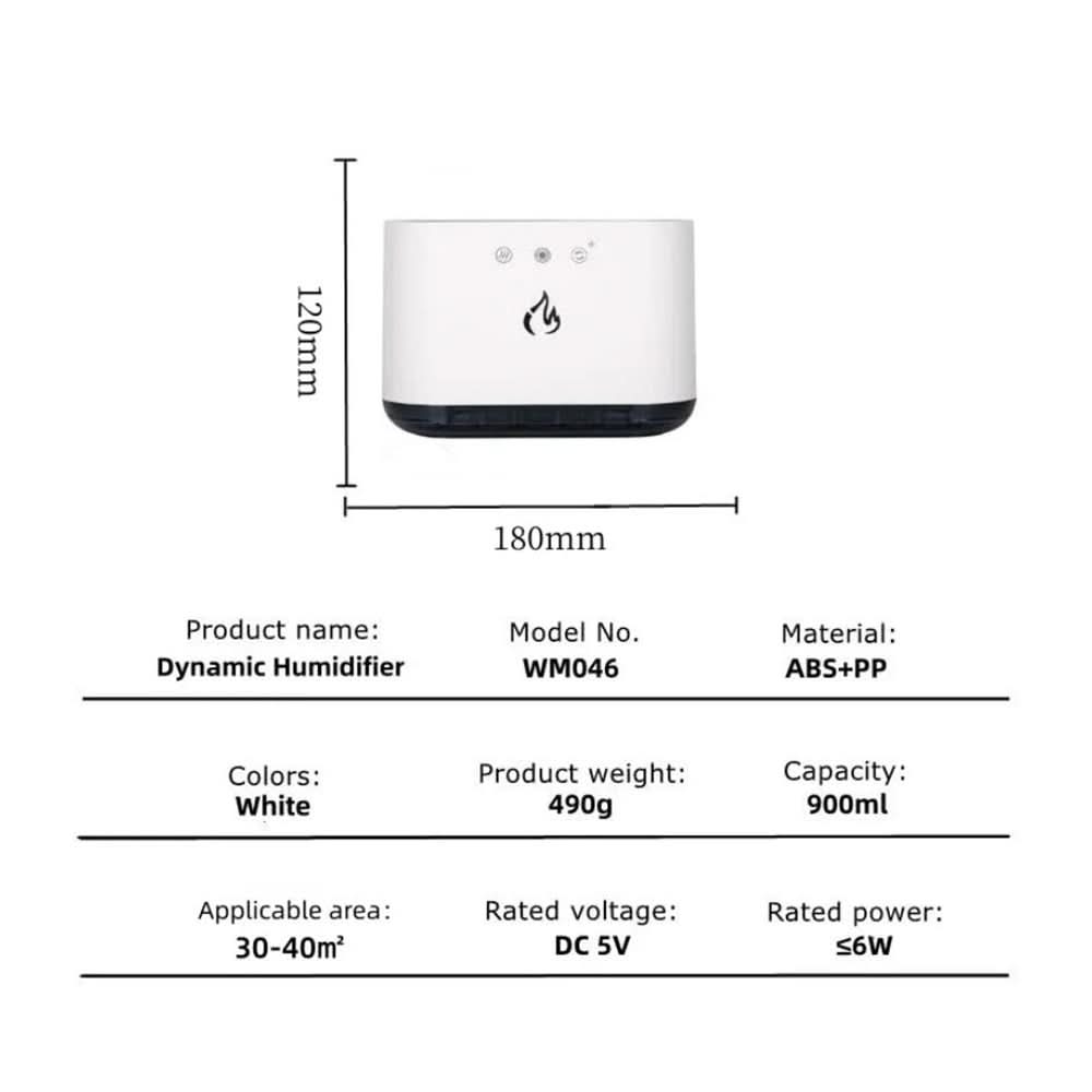 LED Humidifier with Voice Control | 900 ml Tank, Ambient Lighting Effects, Quiet Mist Output | Covers Rooms up to 40 m² 5