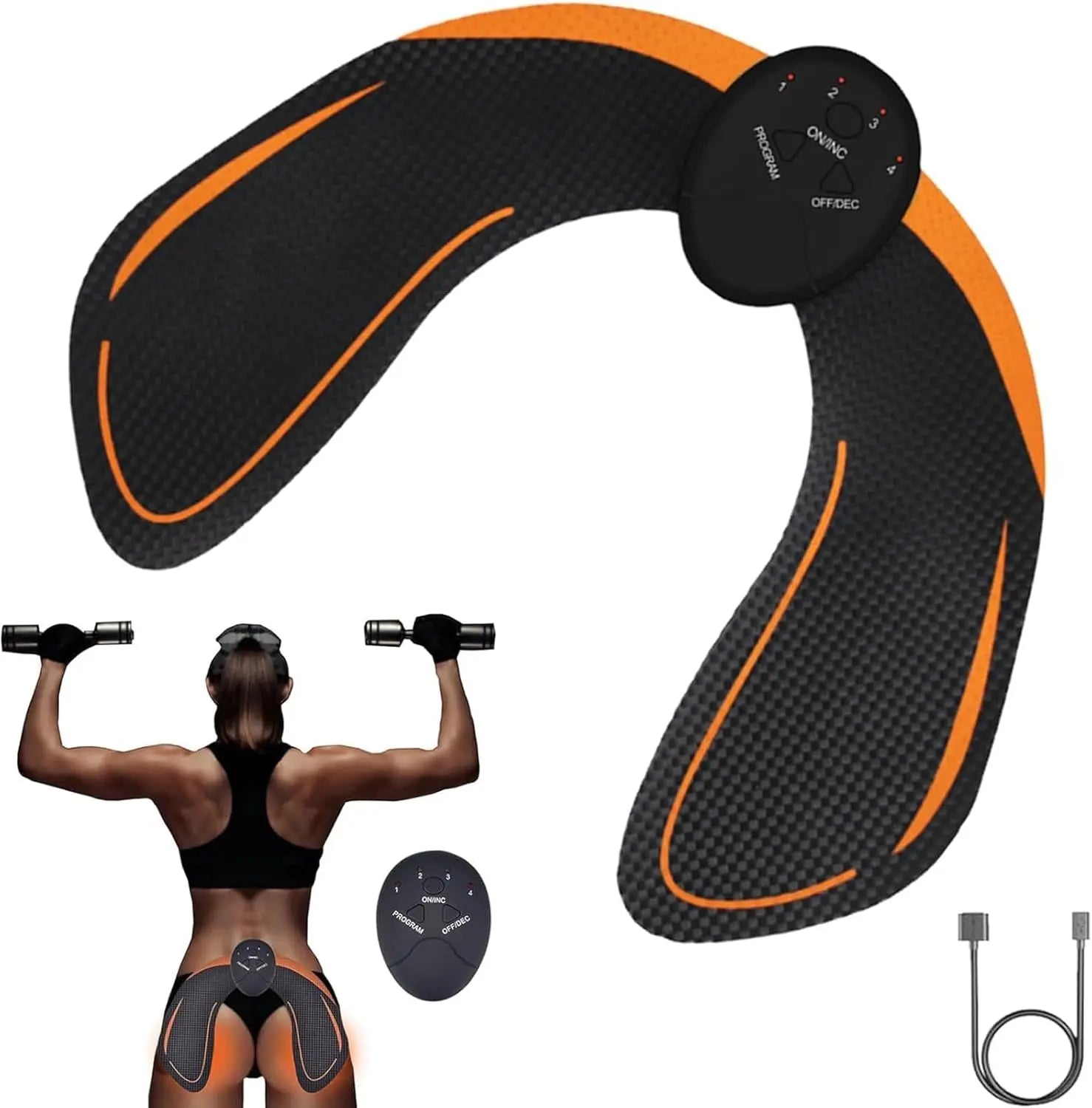 EMS Training Device for Hips – Electrical Muscle Stimulation | Portable Home Trainer 1
