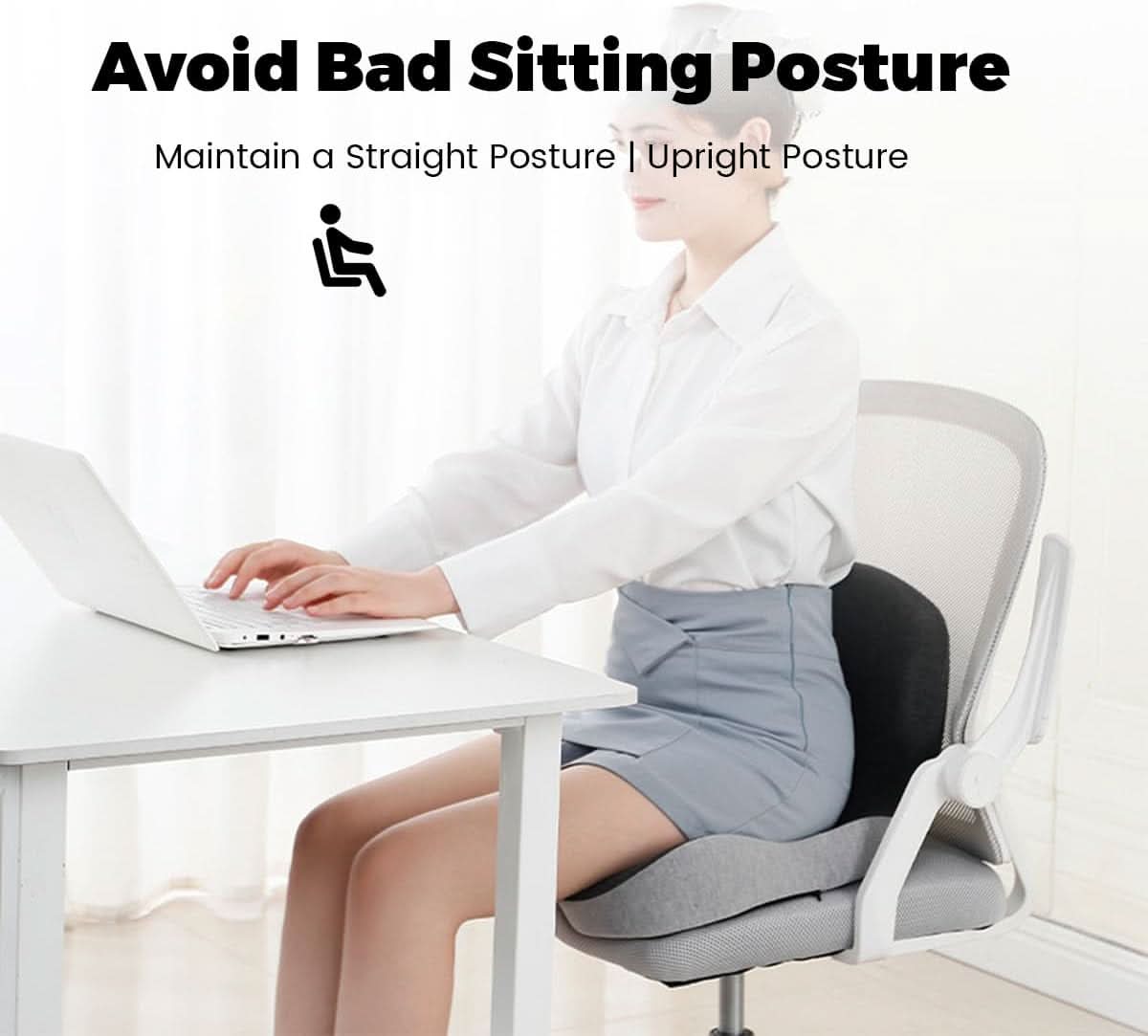 ERGOCOMFORT PAD – Premium Memory Foam Pillow for Posture & Comfort 1