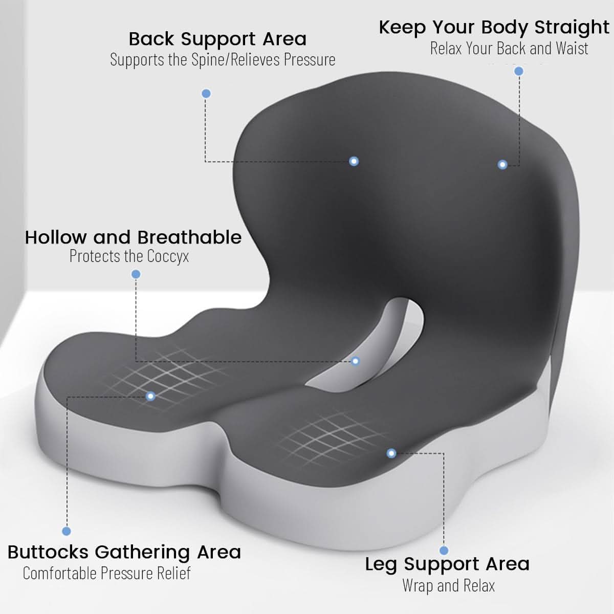 ERGOCOMFORT PAD – Premium Memory Foam Pillow for Posture & Comfort 5