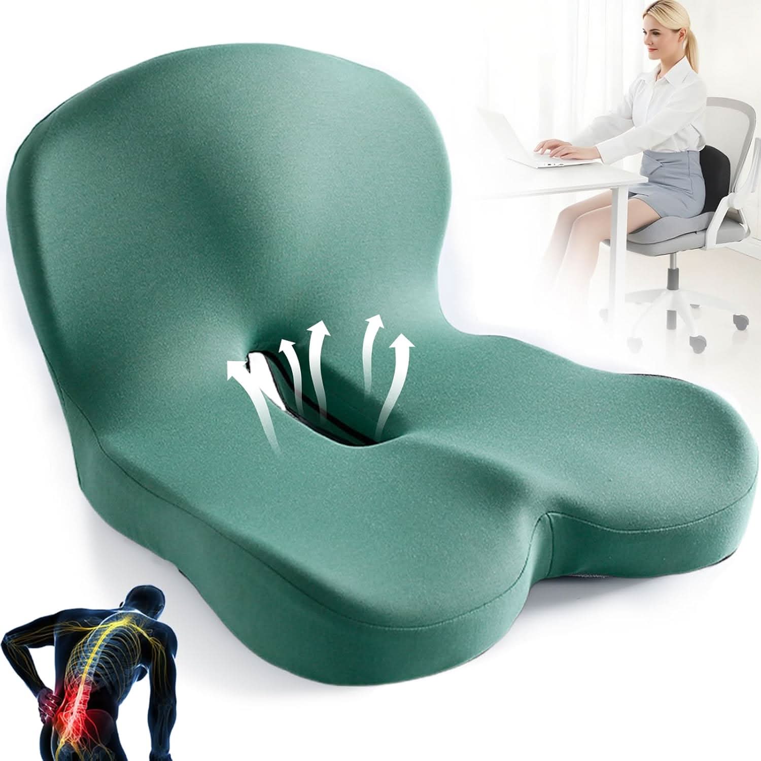ERGOCOMFORT PAD – Premium Memory Foam Pillow for Posture & Comfort 6