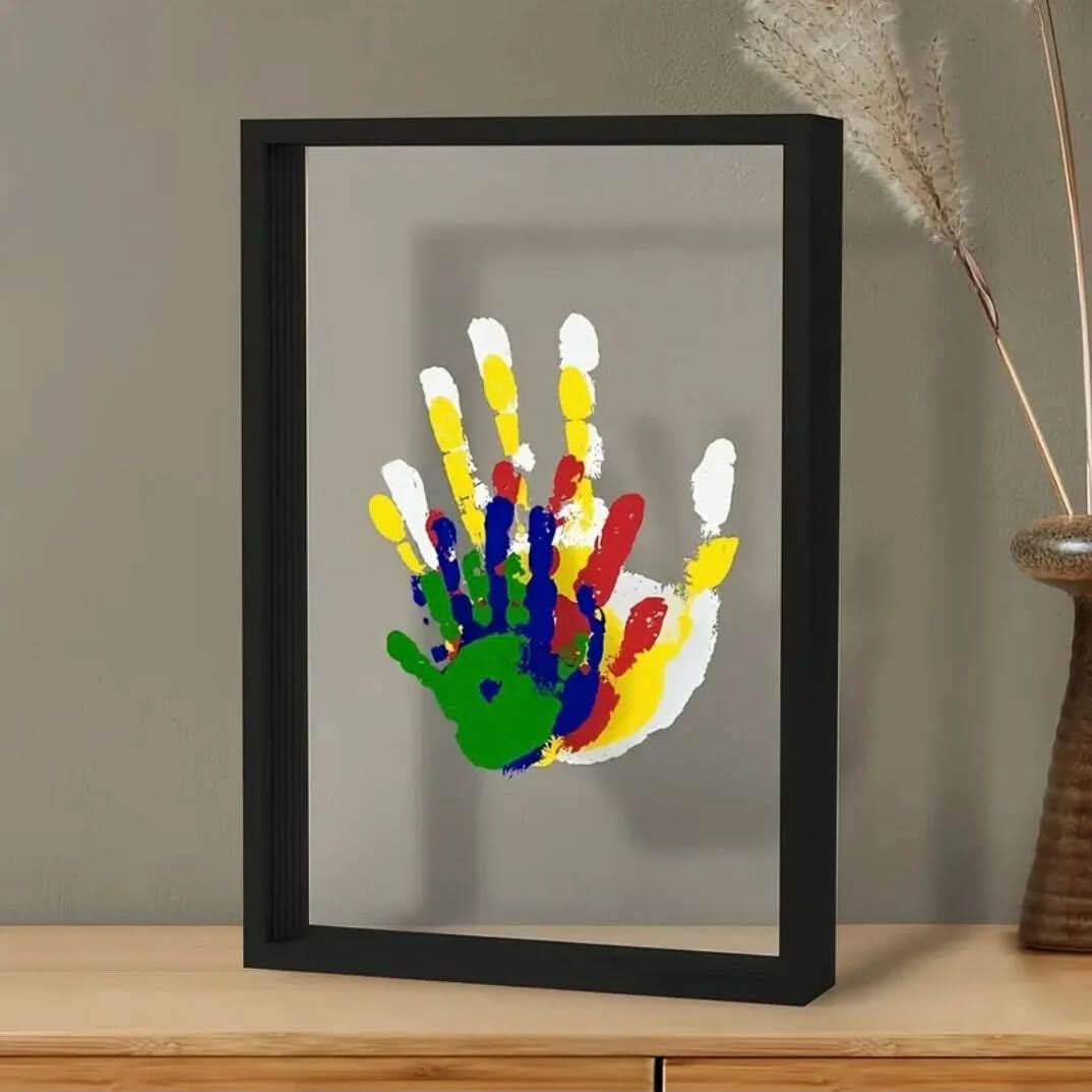 Baby Memory Frame | Wooden Hand And Footprint Clay Kit