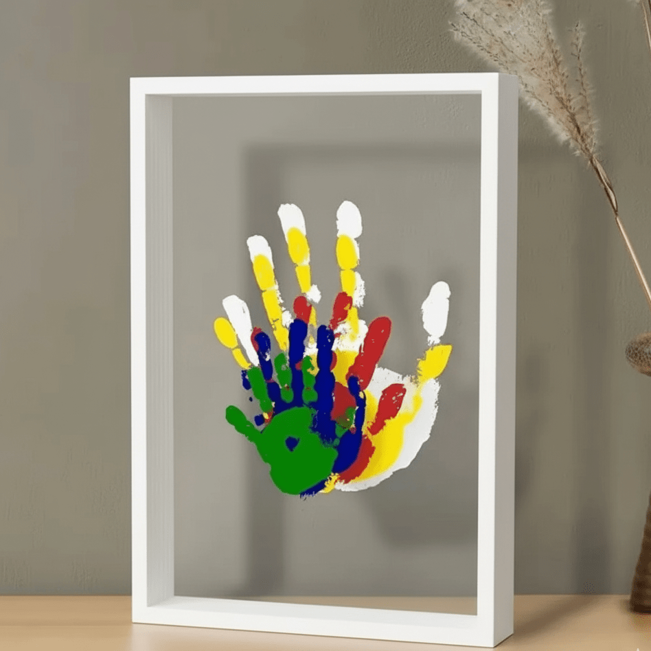 Baby Memory Frame | Wooden Hand And Footprint Clay Kit