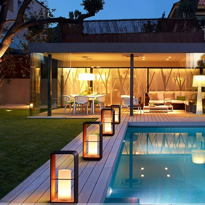 EcoBright | Solar Terrace Lamp with Warm LED Light - Durable Stainless Steel Design