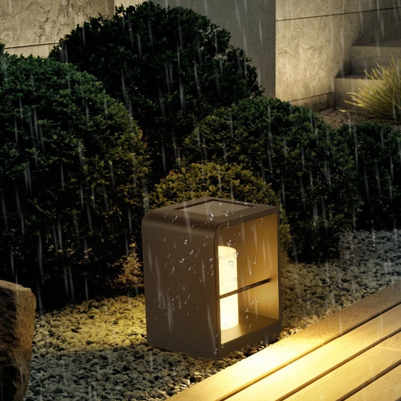 EcoBright | Solar Terrace Lamp with Warm LED Light - Durable Stainless Steel Design