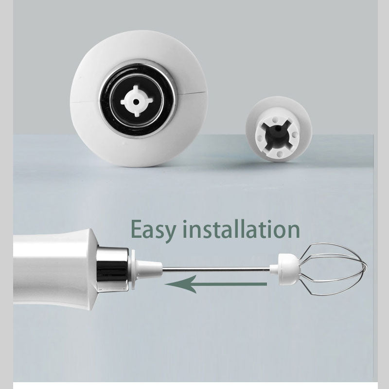 Electric Milk Frother Maker | Three Heads, Charging Base