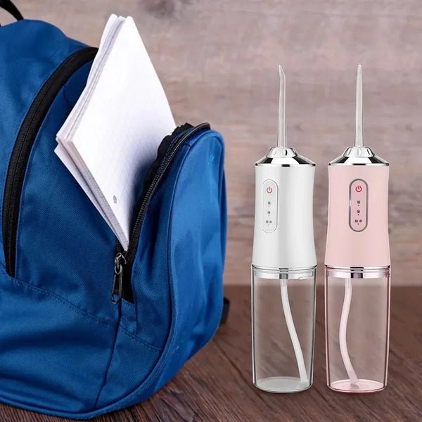 Electric Water Flosser | 3 Pressure Modes, IPX7 Waterproof | 1000mAh Battery, 60 Min Cordless Use, Quiet Design
