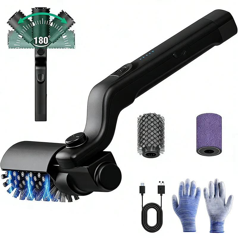 Electric BBQ Grill Brush Cleaner 3 Speed Cordless Grill Cleaning Brush 0