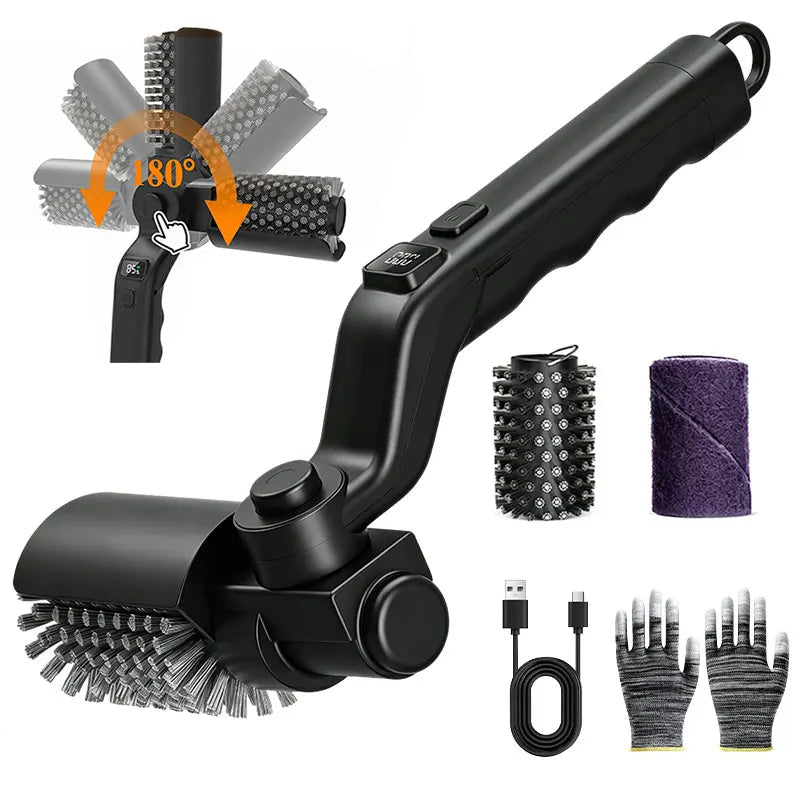 Electric BBQ Grill Brush Cleaner 3 Speed Cordless Grill Cleaning Brush 1