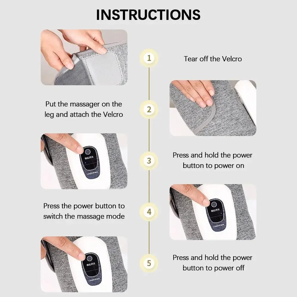 Electric Leg Massager – Air Compression | Calf Massage With 3 Massage Modes 5