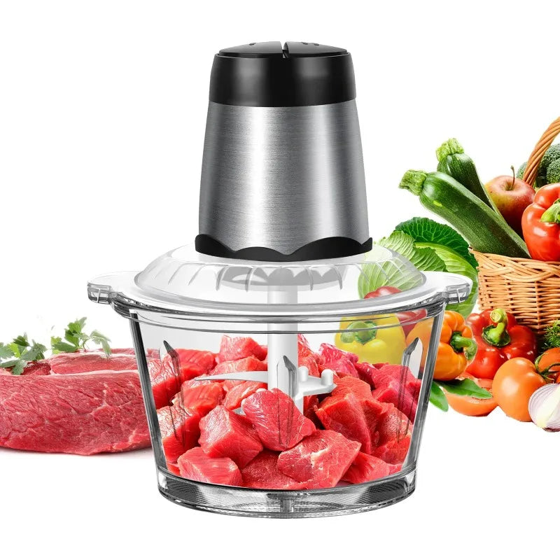 Electric Meat Grinder Food Chopper Processor Stainless Steel Blades 1