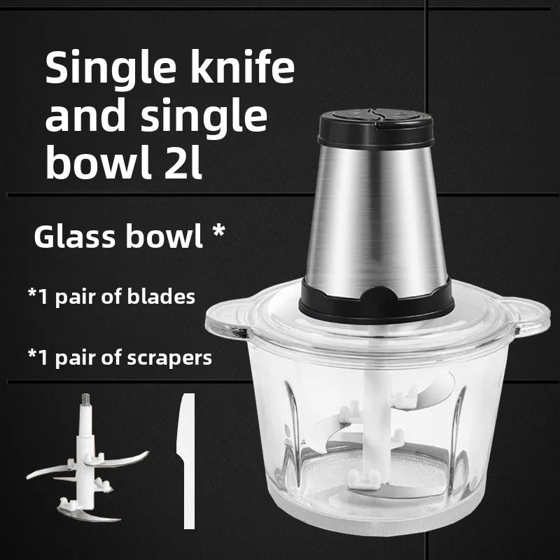 Electric Meat Grinder Food Chopper Processor Stainless Steel Blades 4