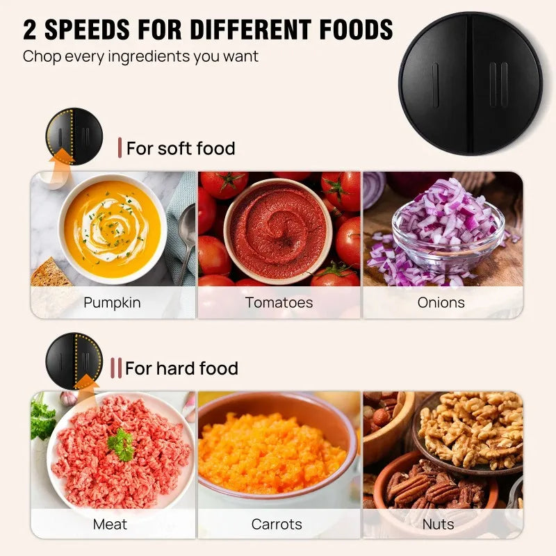 Electric Meat Grinder Food Chopper Processor Stainless Steel Blades 7