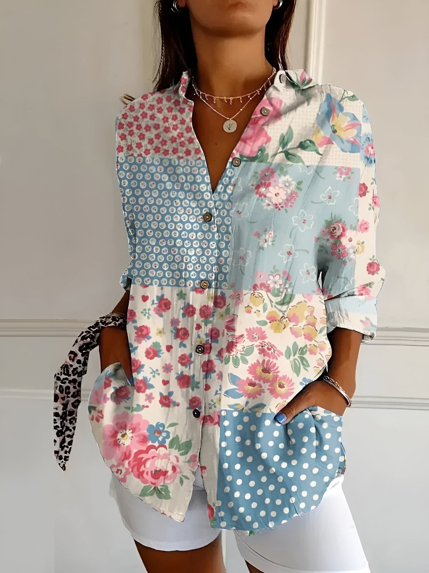 ElegantCotton | Women's Button Down Blouse – Breathable Long Sleeves 3