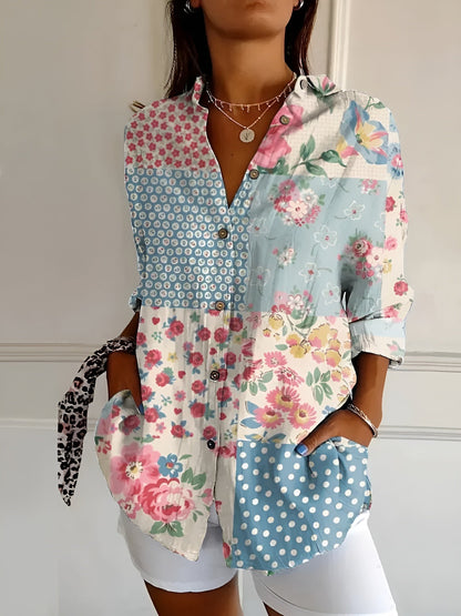 ElegantCotton | Women's Button Down Blouse – Breathable Long Sleeves 3