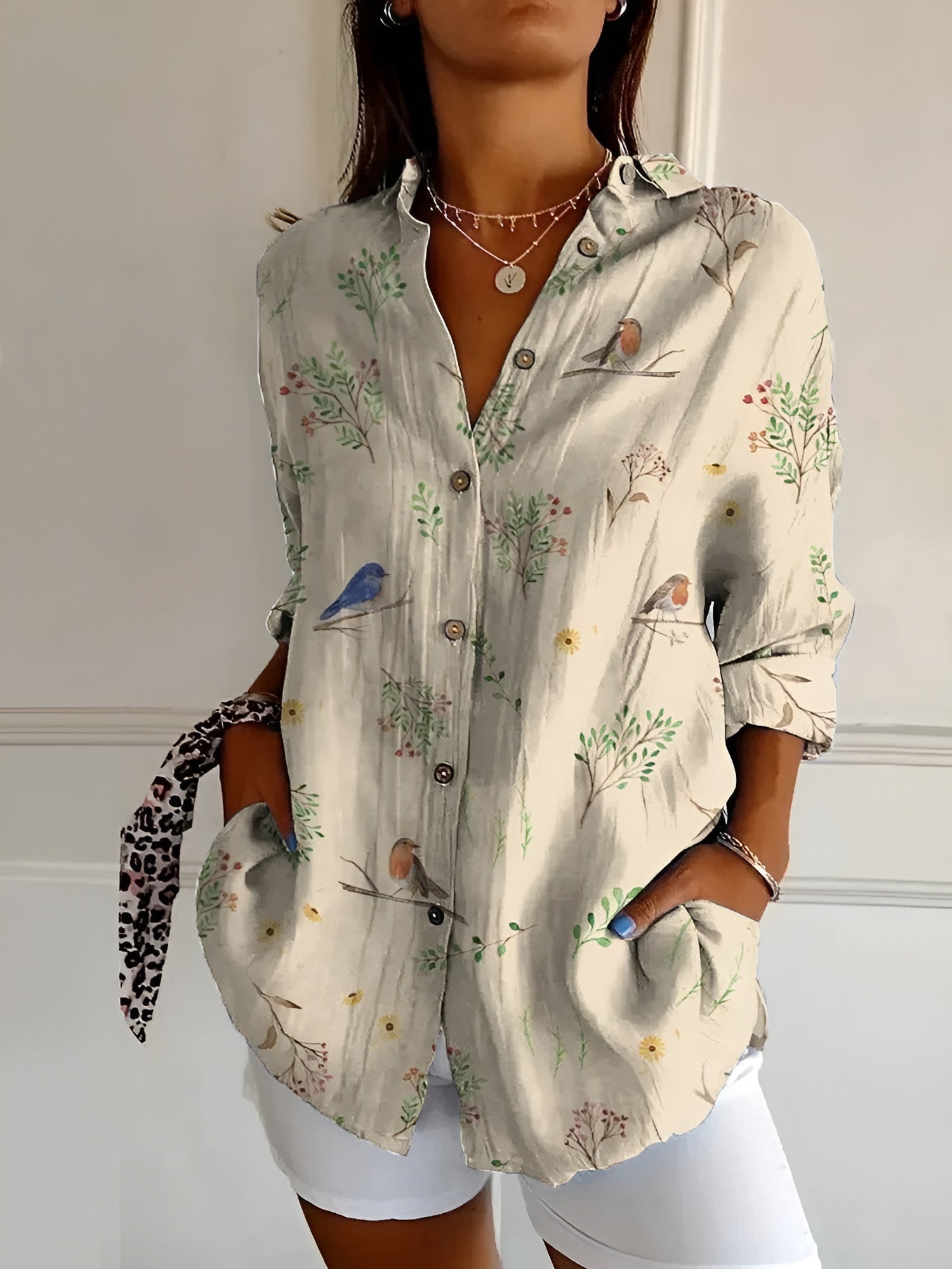ElegantCotton | Women's Button Down Blouse – Breathable Long Sleeves 5