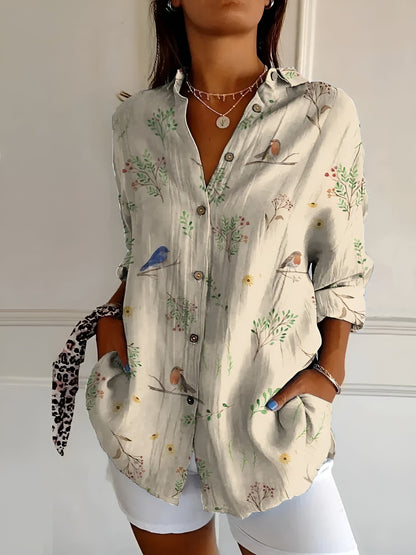 ElegantCotton | Women's Button Down Blouse – Breathable Long Sleeves 5