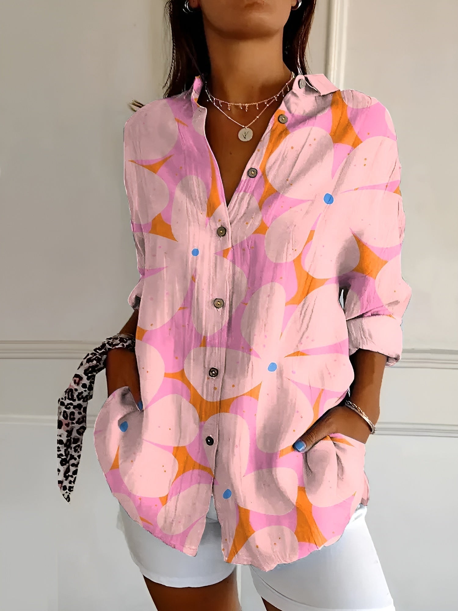 ElegantCotton | Women's Button Down Blouse – Breathable Long Sleeves 6