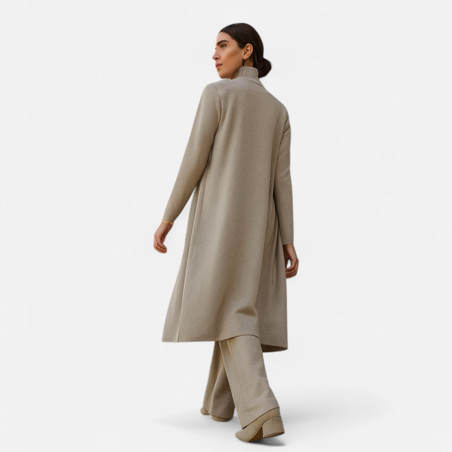 ElegantKnits | Women's 3-Piece Cardigan Set – Soft Knitted Fabric 8