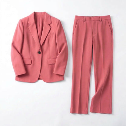 ElegantStyle | Women's Suit Set - Tailored Blazer and Trousers 4