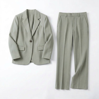 ElegantStyle | Women's Suit Set - Tailored Blazer and Trousers 5