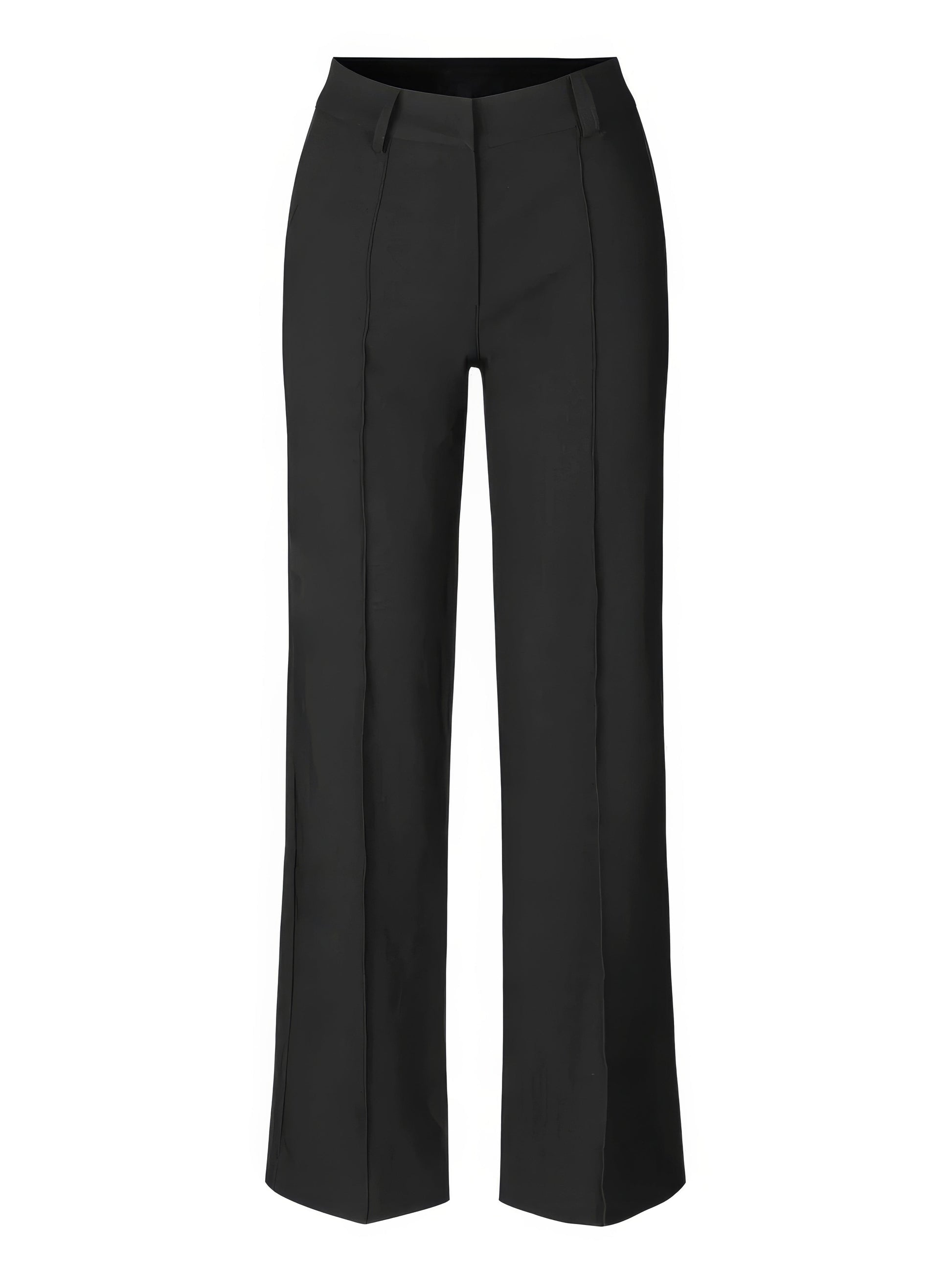 ElegantWear | Women's Wide Leg Pants – Stylish Double Waistband Design 5