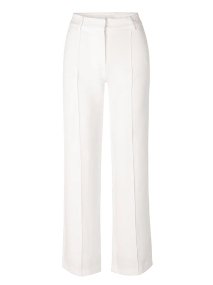 ElegantWear | Women's Wide Leg Pants – Stylish Double Waistband Design 7