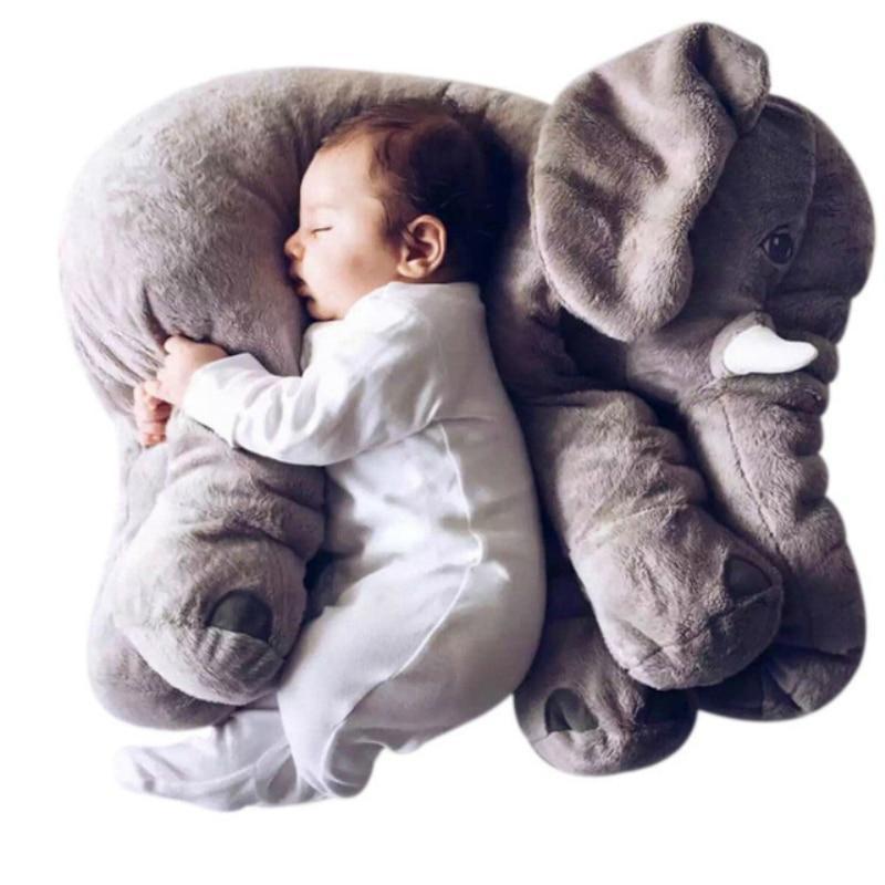 Elephant Pillow Soft Toy Plush | Soft Huggable Design for Cot or Bed | Comforting Companion for Babies and Kids