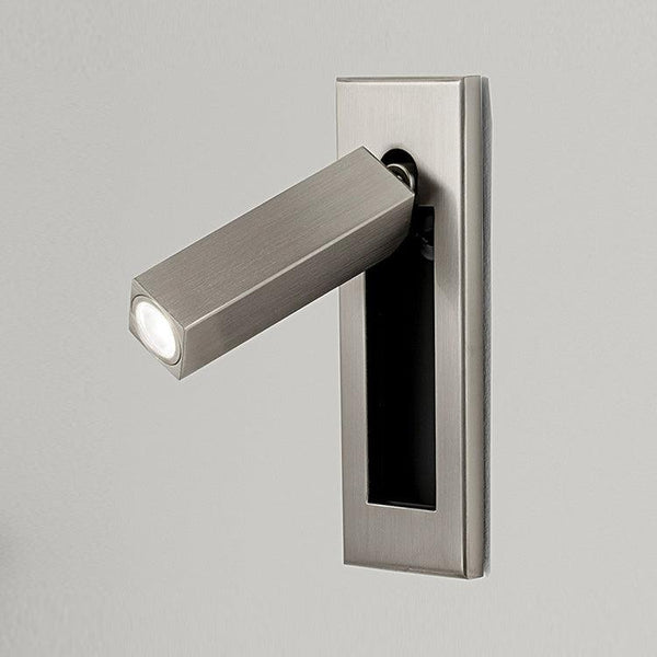 Wall Mounted Reading Light Adjustable Arm, Metal Dia 5 cm H 15.5-17.8 cm | Matte Black, Copper, Nickel | Warm/Cool White LED 4