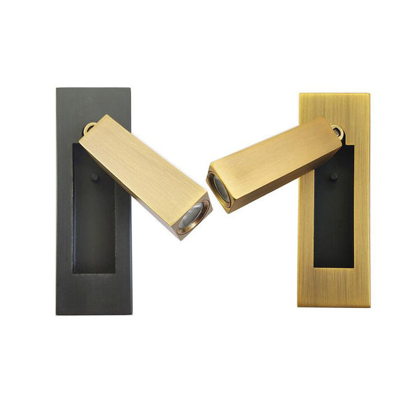 Wall Mounted Reading Light Adjustable Arm, Metal Dia 5 cm H 15.5-17.8 cm | Matte Black, Copper, Nickel | Warm/Cool White LED 28
