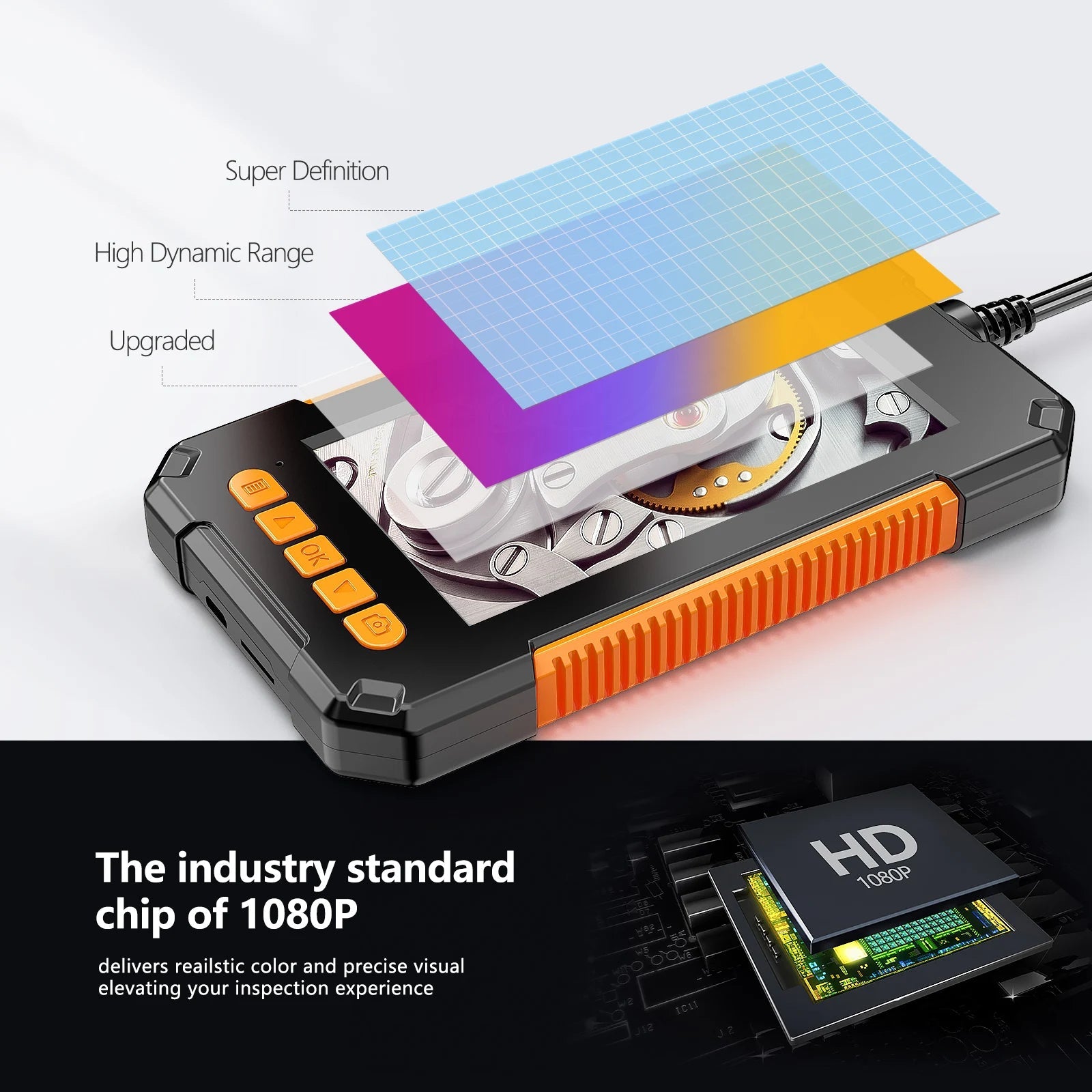 Endoscope Camera | 4.3in 1080p Industrial Inspection Camera