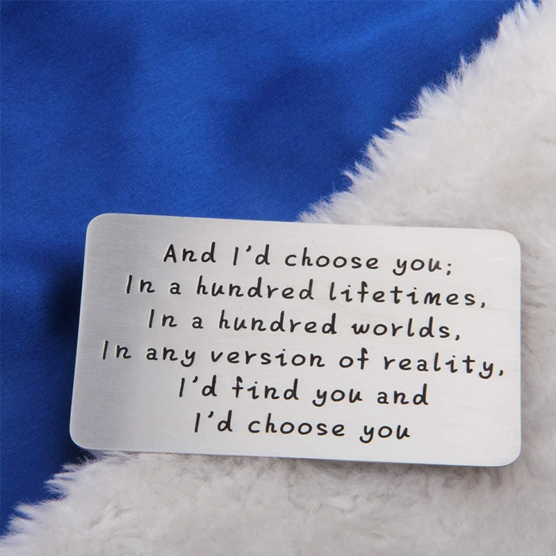 Engraved Metal Wallet Card | Durable & Meaningful Keepsake
