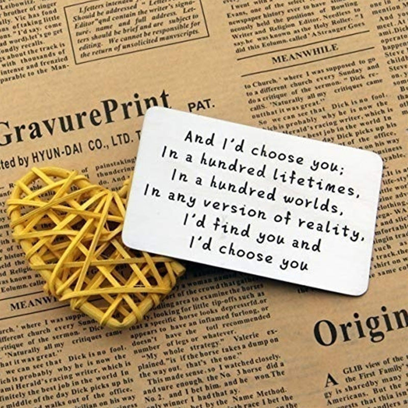 Engraved Metal Wallet Card | Durable & Meaningful Keepsake