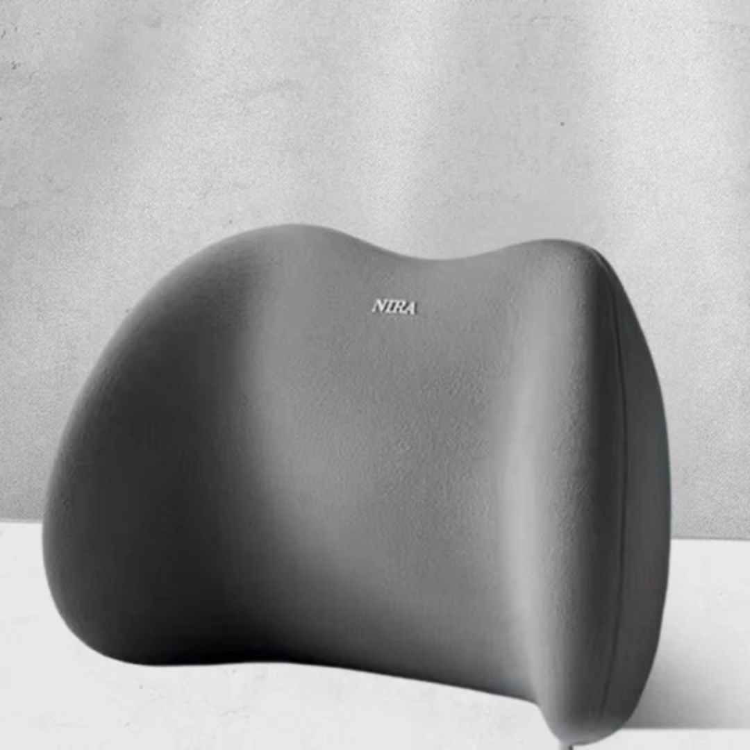 Ergonomic Car Pillow | ErgoRide Memory Foam Lumbar & Neck Support Set