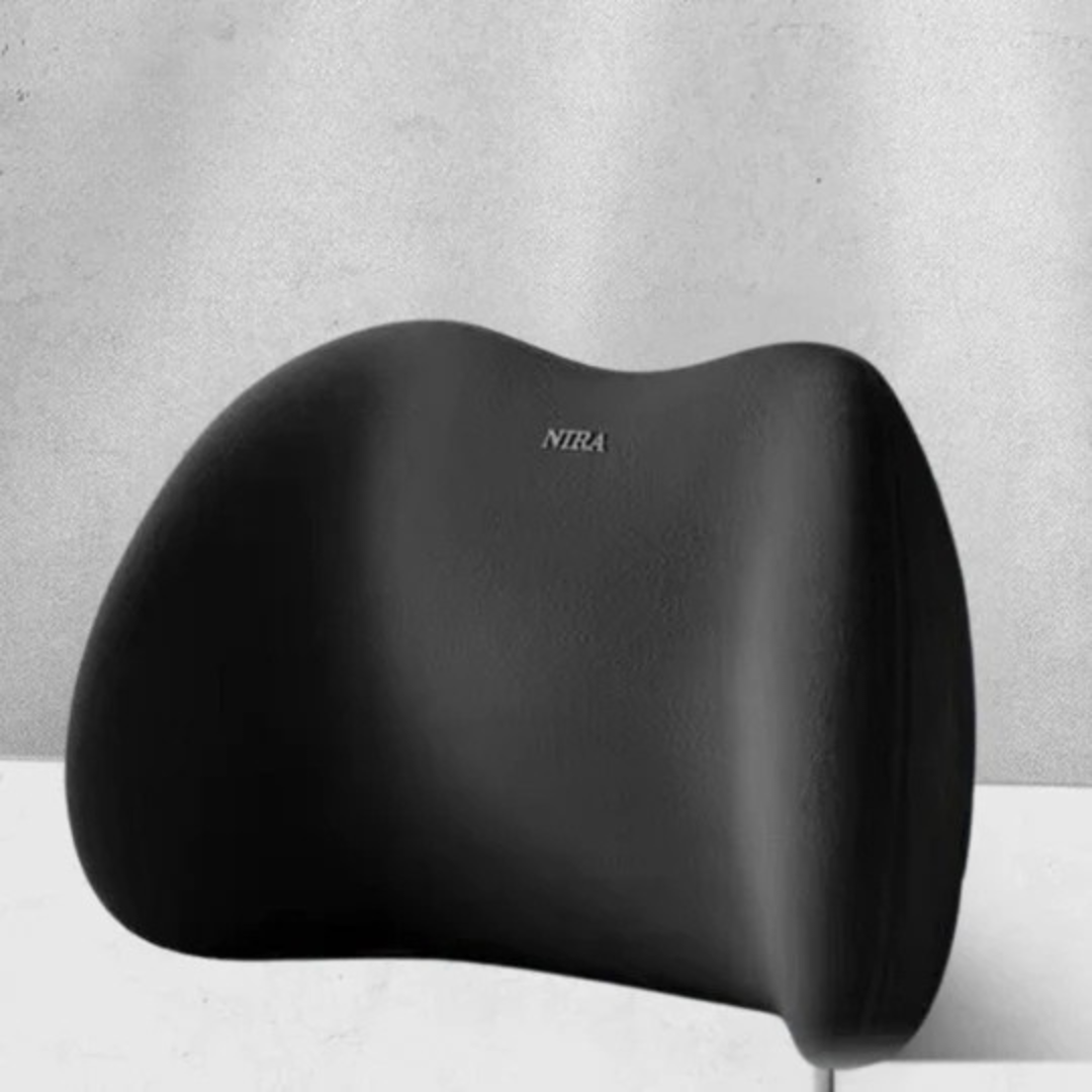 Ergonomic Car Pillow | ErgoRide Memory Foam Lumbar & Neck Support Set