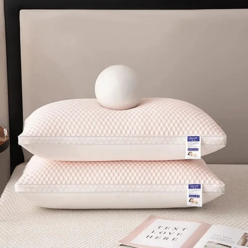 Ergonomic Cooling Support Pillow | Breathable Quilted Neck Pillow