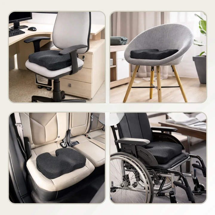 Ergonomic Memory Foam Cushion | SitEase Pressure-Relief Seat Pad