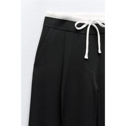 Essential Elegance | Women's Pants With Double Waistband – Regular Fit 2