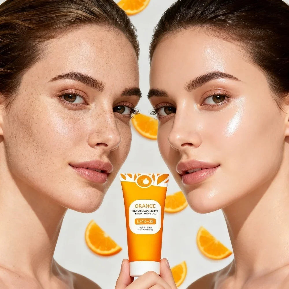 Exfoliating Gel | Orange Enzyme Brightening Face Scrub Cleanser