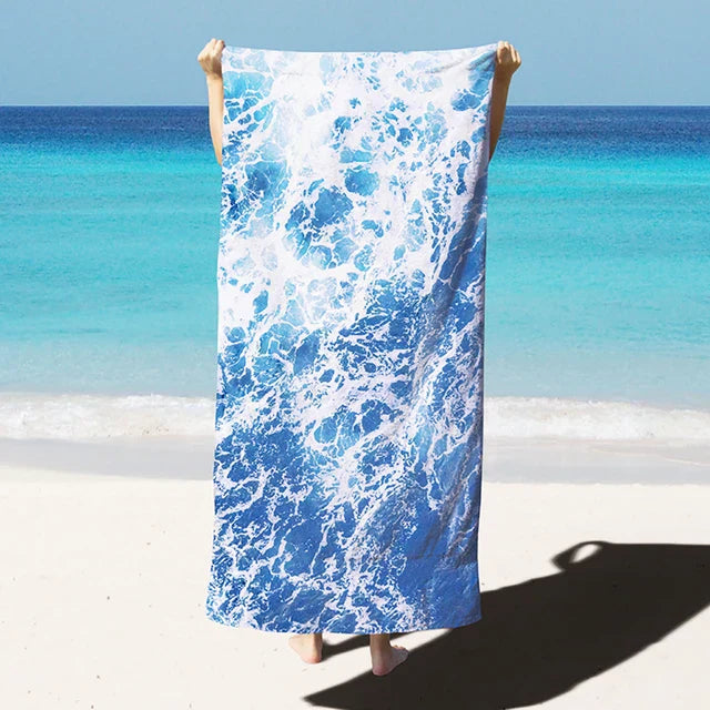 FiberDry l Extra Large Microfiber Beach Towel - Quick-Dry and Lightweight