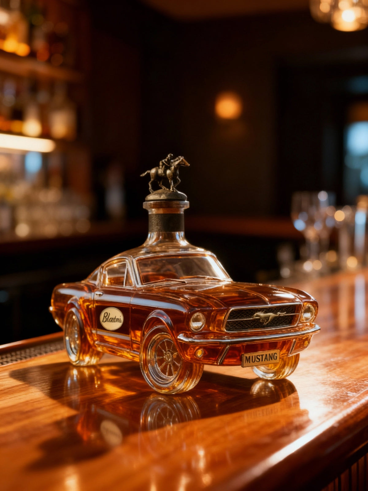 Car Shaped Whisky Decanter Glass | Detailed Car Silhouette | Holds Whisky, Bourbon or Spirits, Bar Centrepiece 2