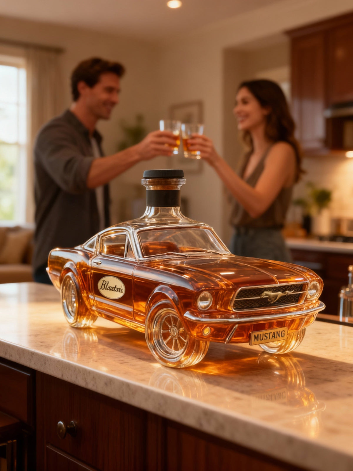 Car Shaped Whisky Decanter Glass | Detailed Car Silhouette | Holds Whisky, Bourbon or Spirits, Bar Centrepiece 4