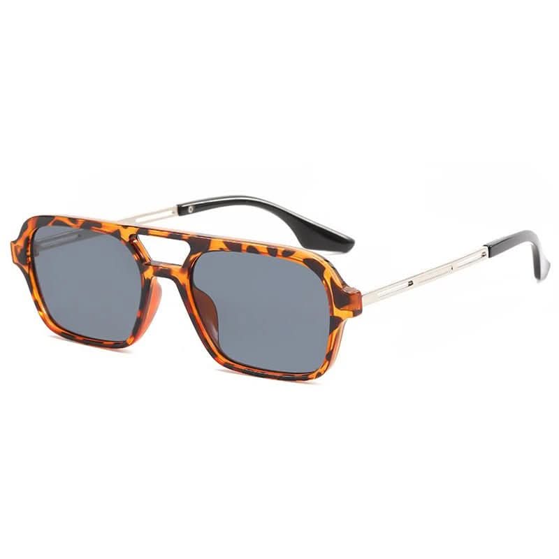 FashionView | Square Sunglasses With UV400 Protection – Blue Mirrored Lenses 5