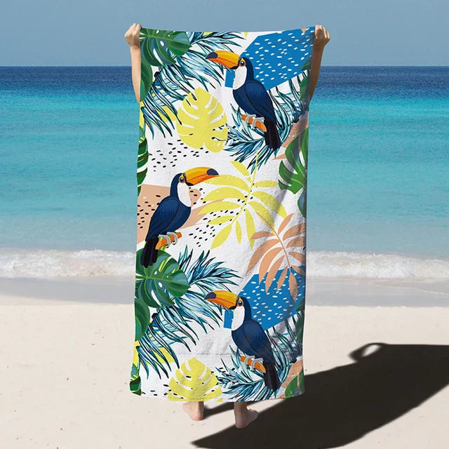 FiberDry l Extra Large Microfiber Beach Towel - Quick-Dry and Lightweight