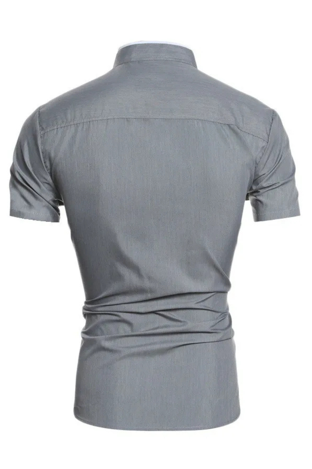Finlay | Men's Dress Shirt – Slim Fit Short Sleeve with Stand Collar 4