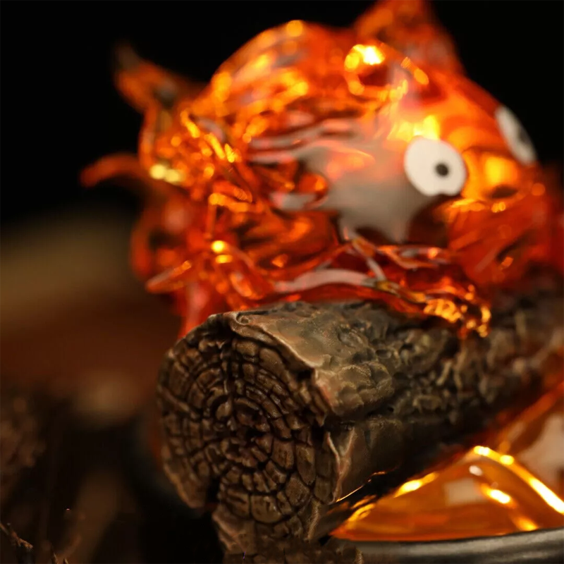 Flame Character Night Light | Handcrafted LED Resin Lamp | Warm Cosy Ambient Glow for Bedroom & Living Room Decor