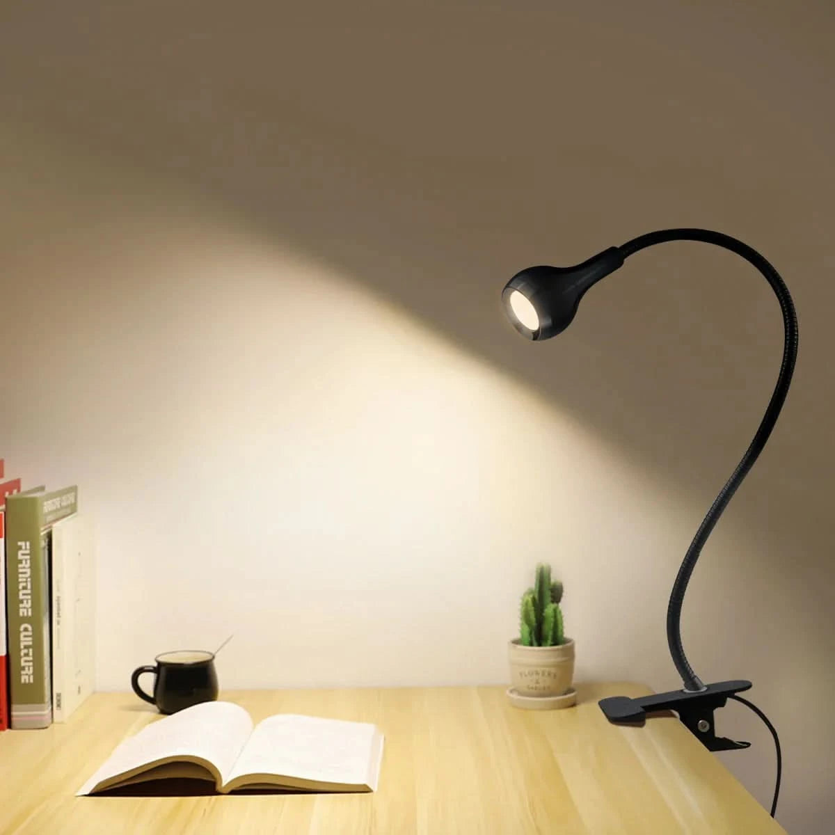 FlexiLight | USB LED Reading Lamp – Adjustable Arm With Clamp
