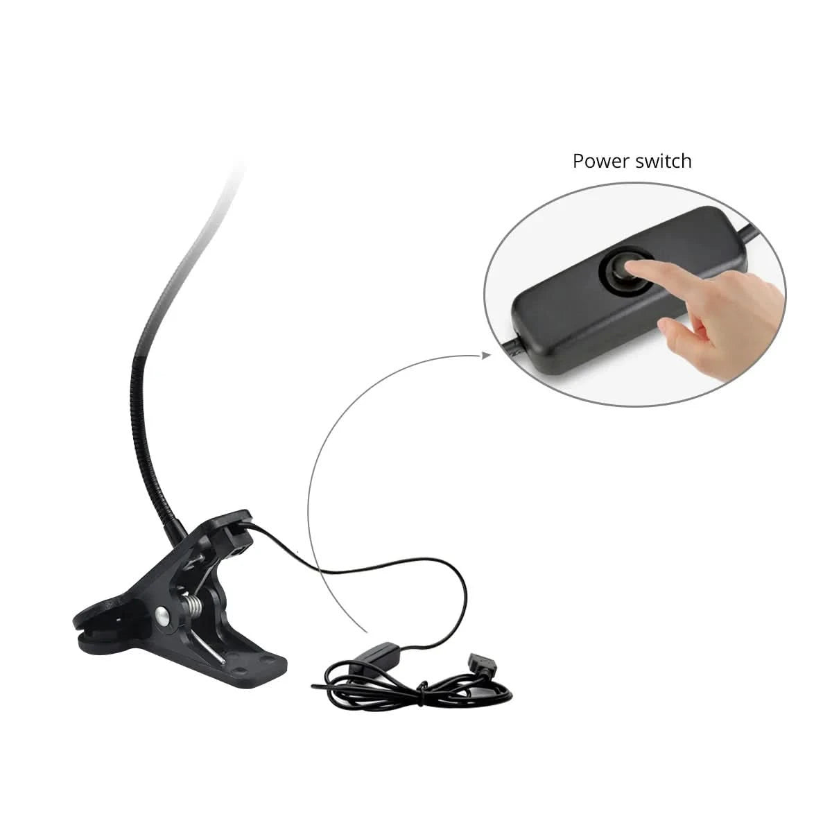 FlexiLight | USB LED Reading Lamp – Adjustable Arm With Clamp